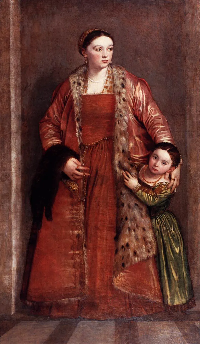 Livia da Porto Thiene and her Daughter Porzia by Paolo Veronese