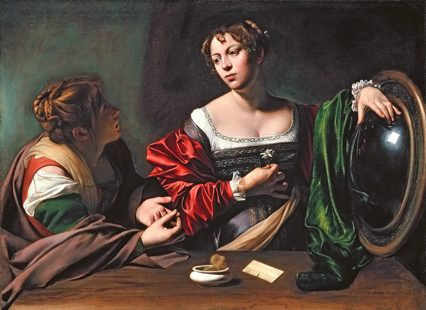 Martha and Mary Magdalene by Caravaggio 