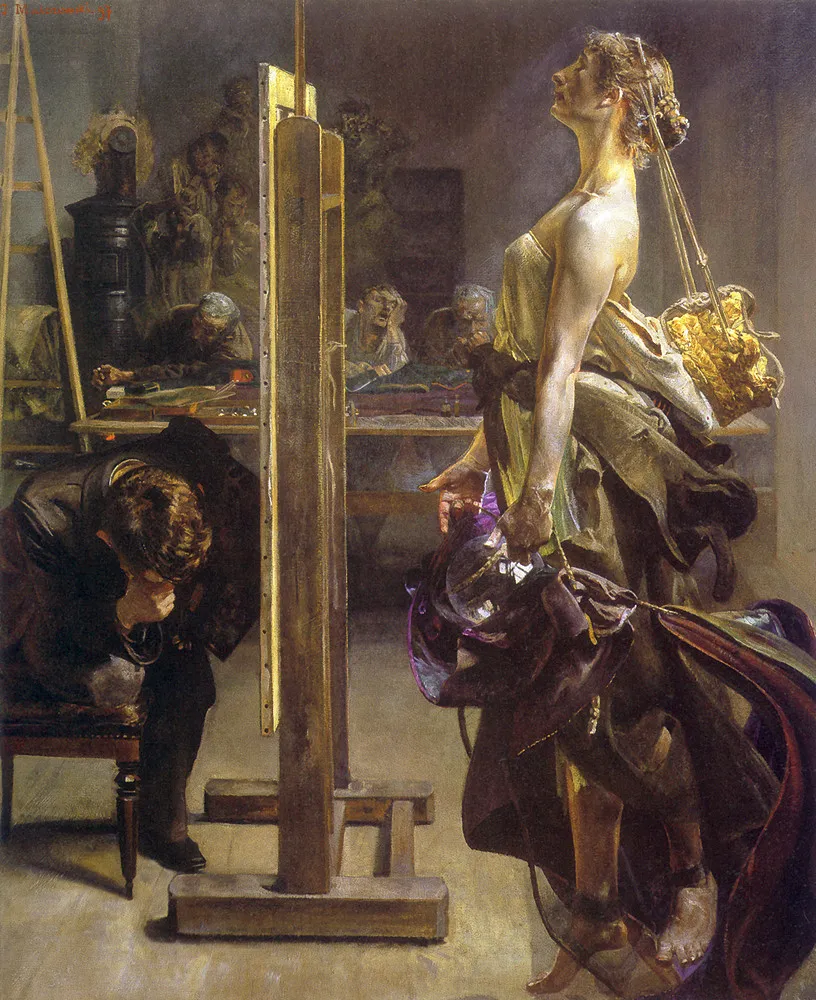 Painter's Inspiration by Jacek Malczewski