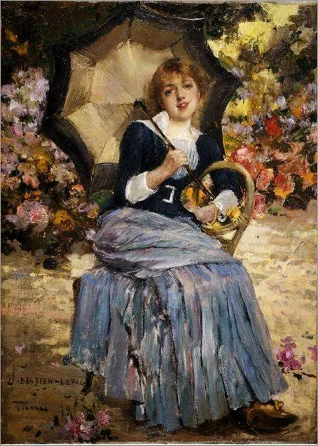 Parasol by Jules Bastien Lepage