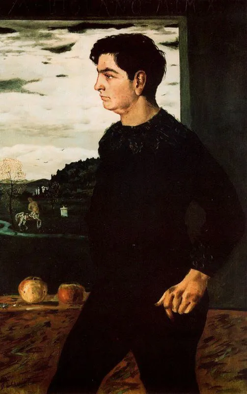 Portrait of Andrea, brother of the artist by Giorgio de Chirico
