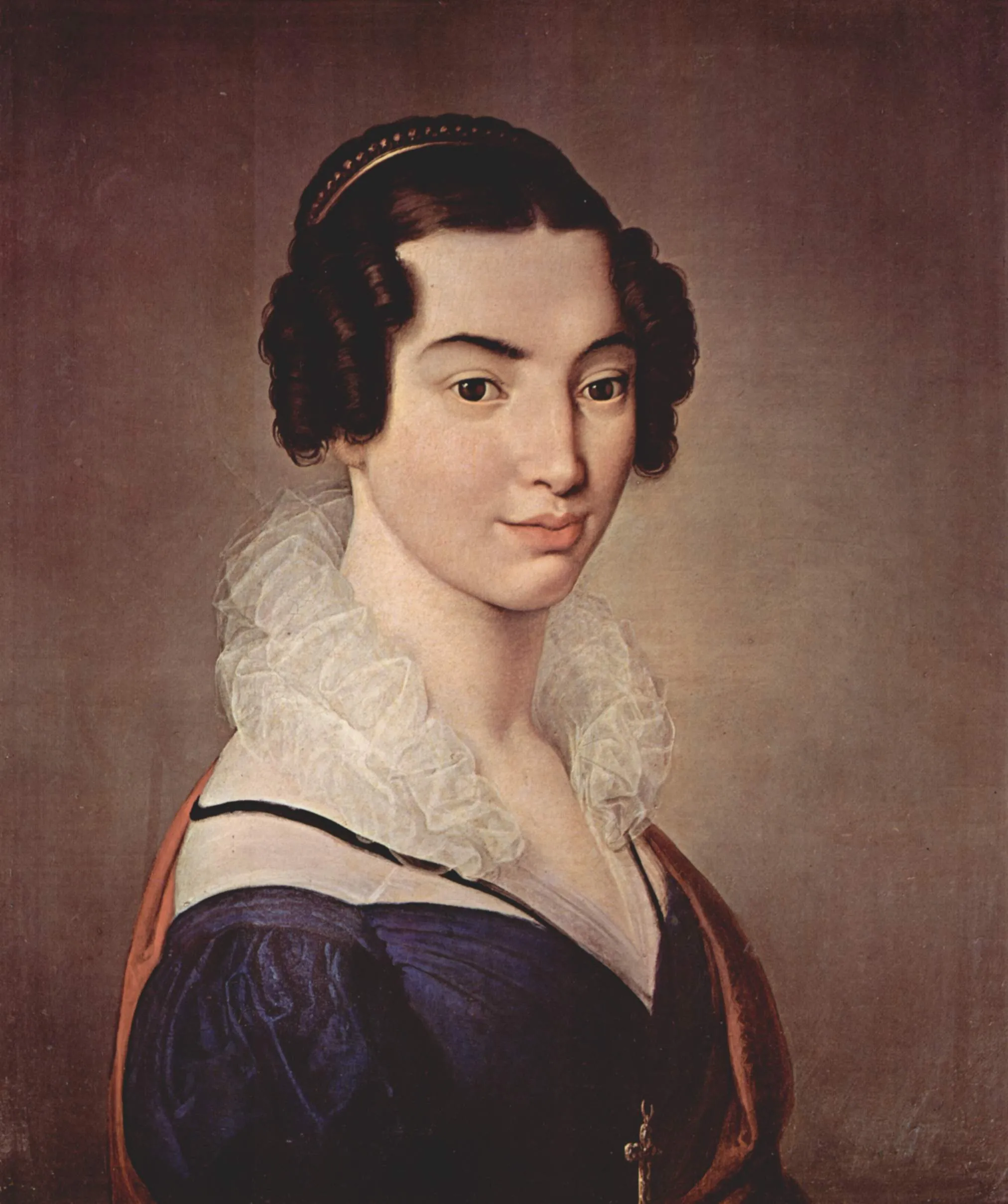 Portrait of Antoniet Vitali Sola by Francesco Paolo Hayez