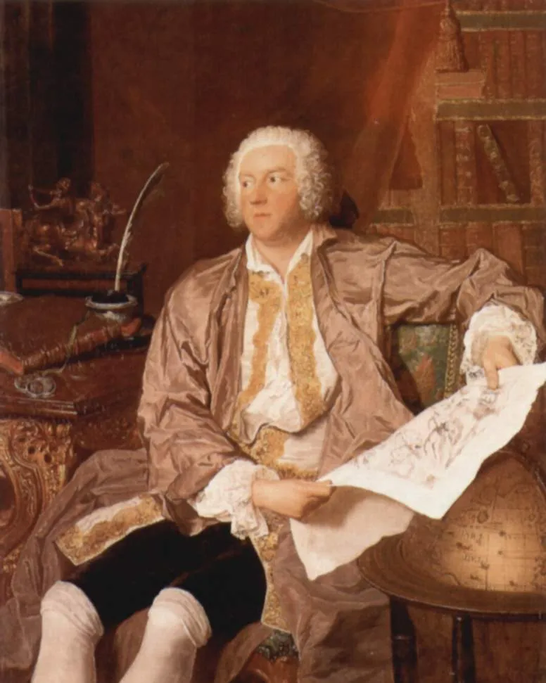 Portrait of Carl Gustaf Tessin by Francois Boucher