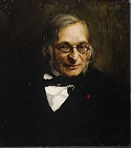 Portrait of French philosopher Adolphe Franck by Jules Bastien Lepage