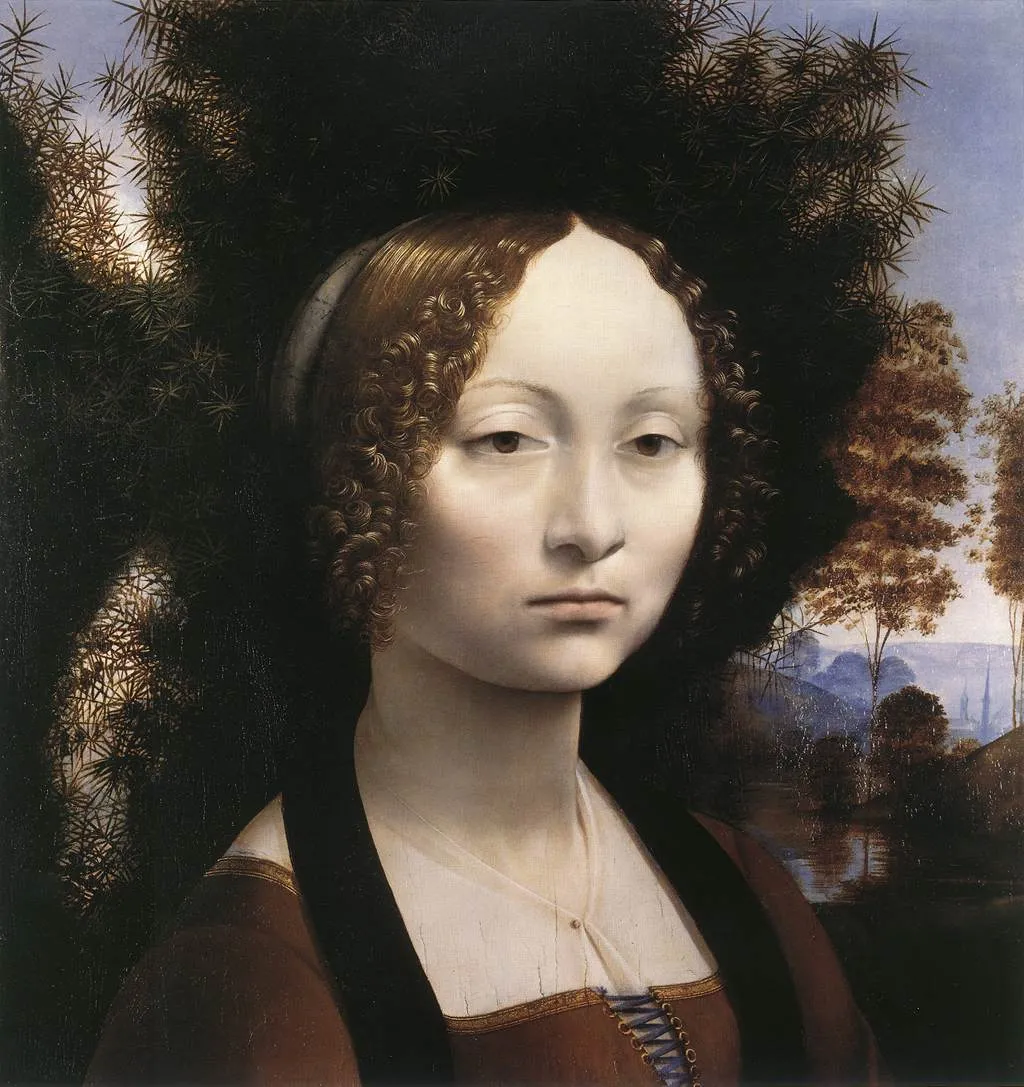 Portrait of Ginevra Benci by Leonardo Da Vinci