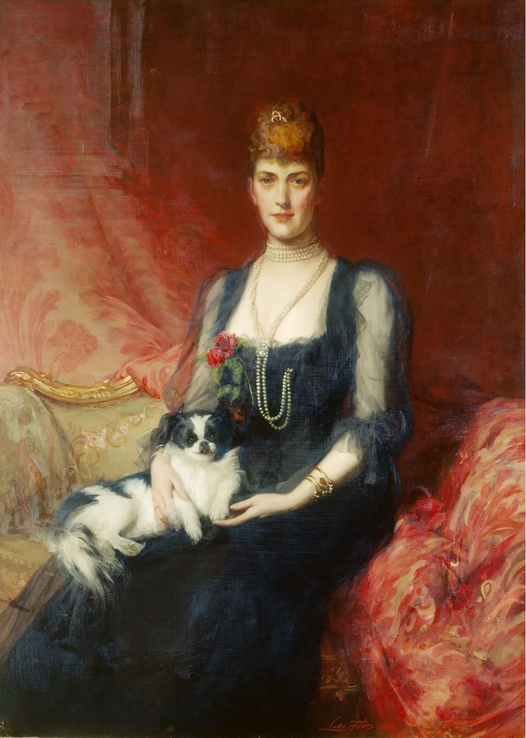 Portrait of Queen Alexandra, When Princess of Wales, with Facey