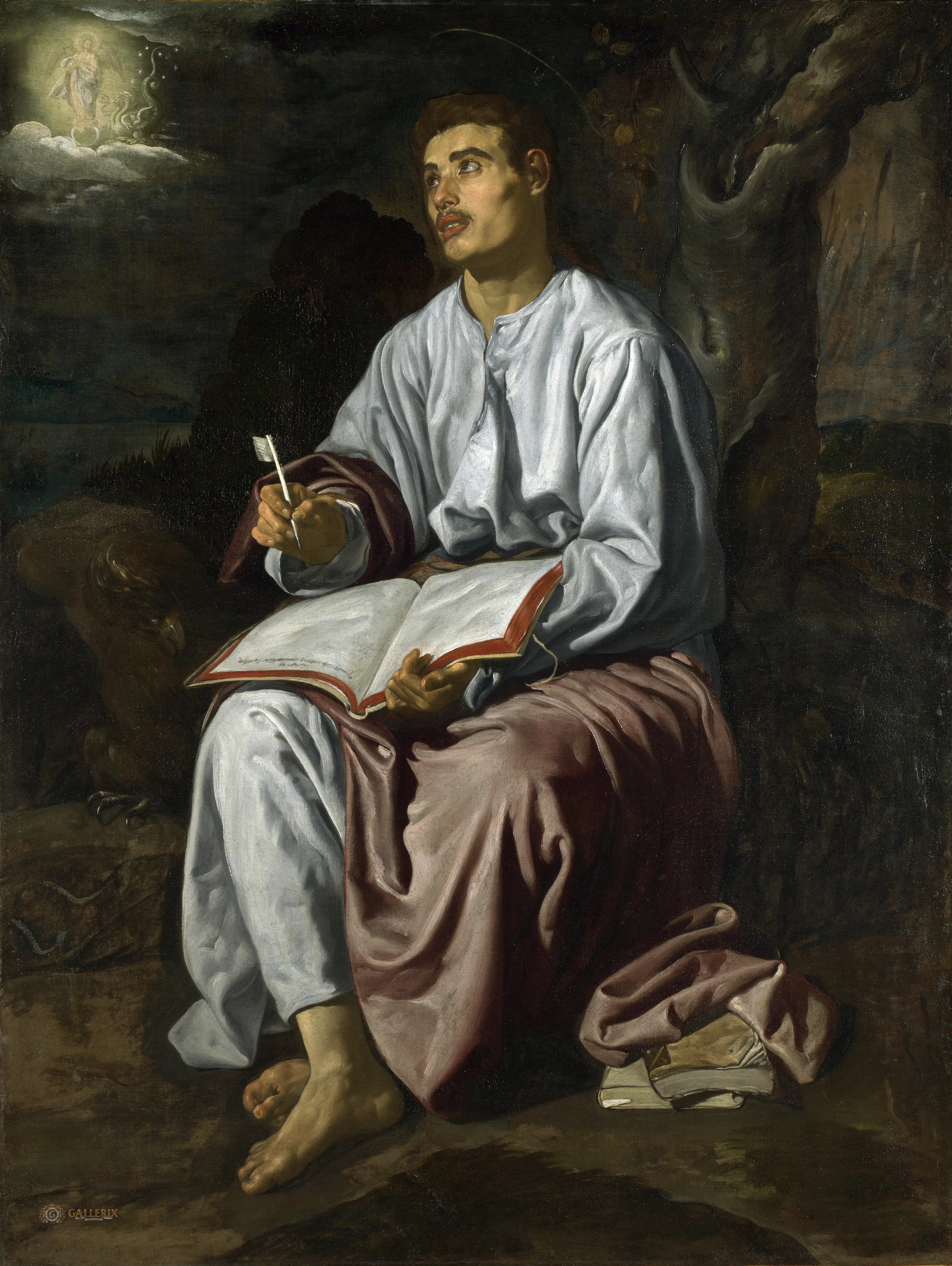 Saint John at Patmos by Diego Rodriguez de Silva y Velazquez