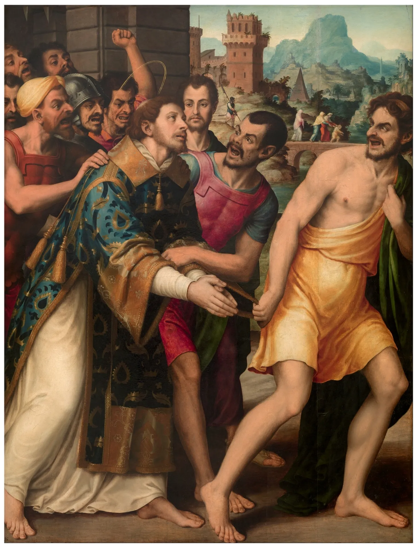 San Esteban Conducido Al Martirio by Vicente Juan Juan de Juanes / Masip (Macip)