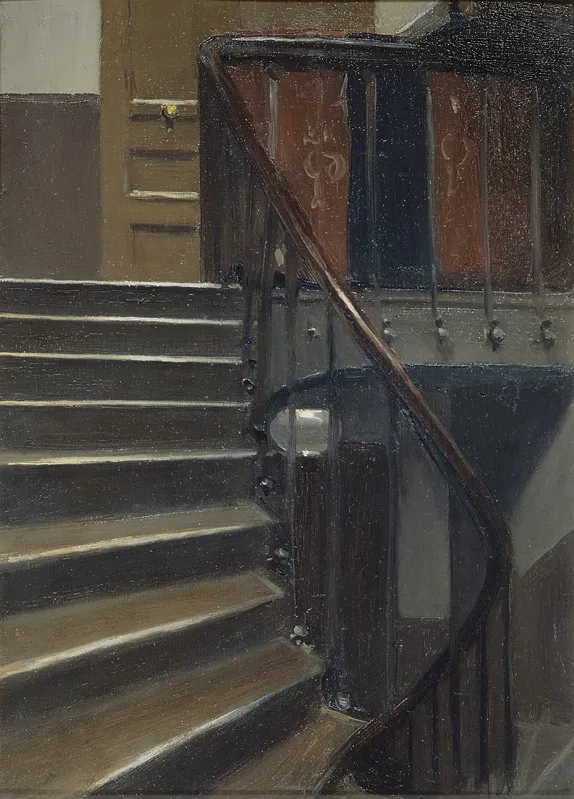 Stairway at 48 rue de Lille, Paris by Edward Hopper