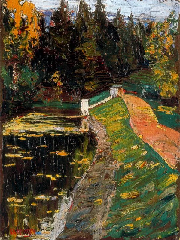 Study for sluice by Wassily Kandinsky