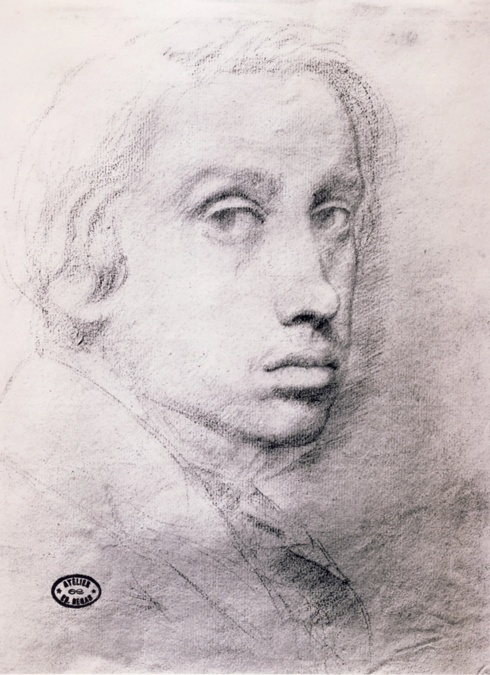 Study for the Self Portrait by Edgar Degas