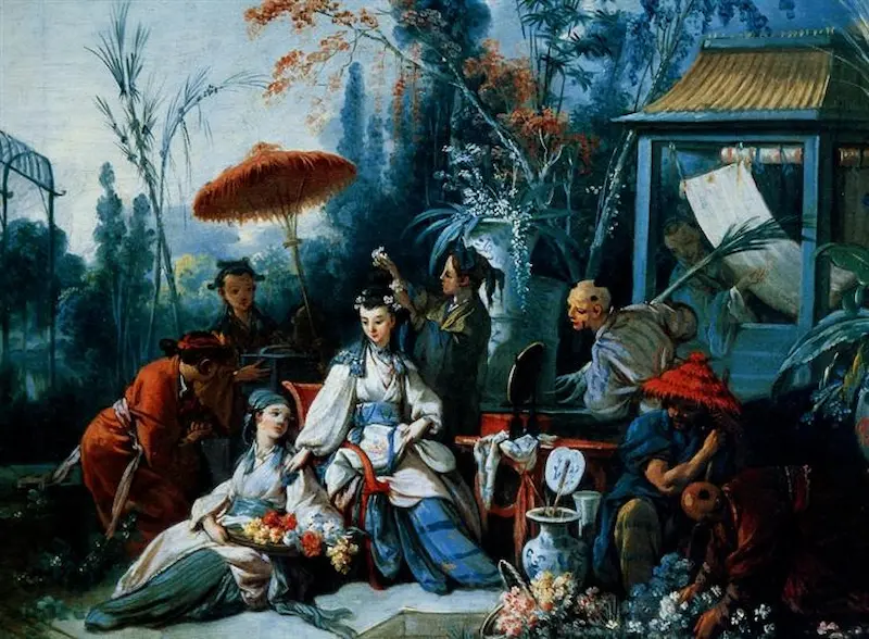The Chinese Garden by Francois Boucher