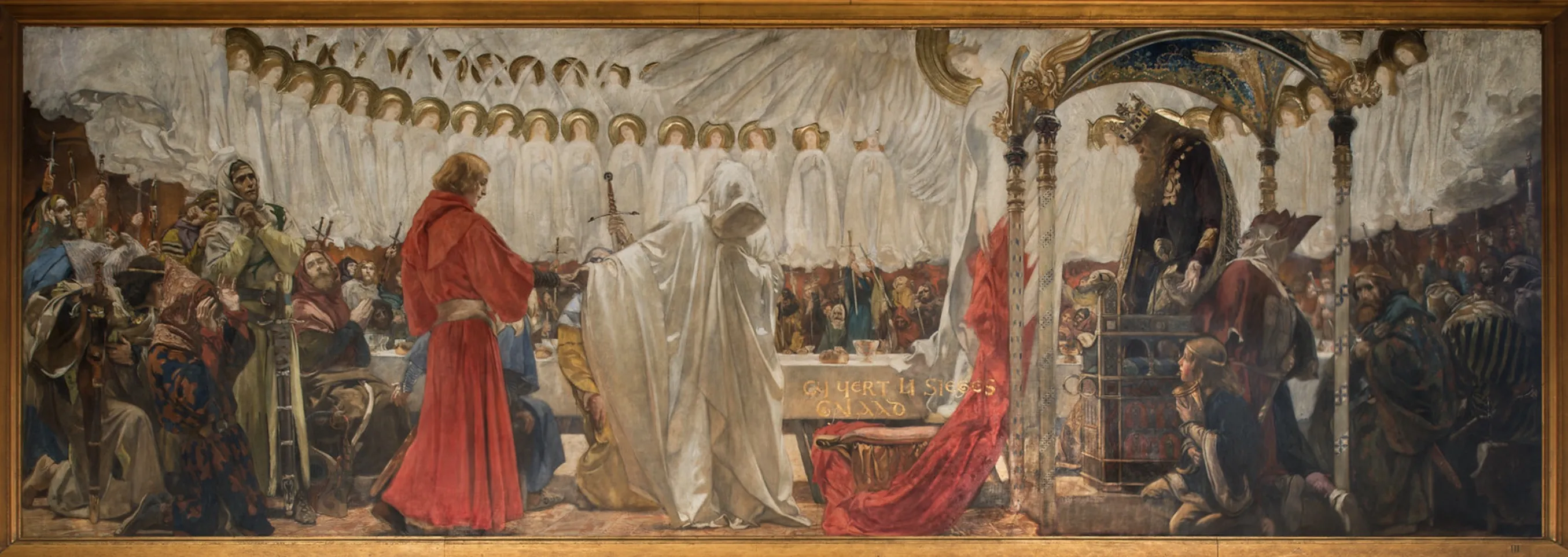 The Arthurian Round Table and the fable of the Seat Perilous by Edwin Austin Abbey