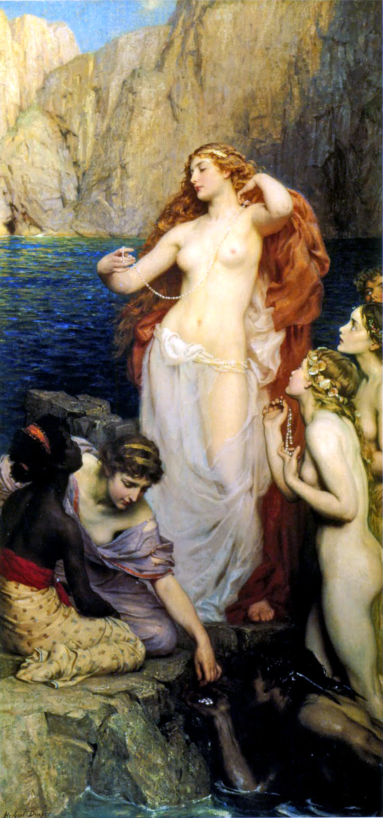 The Pearls of Aphrodite, by Herbert James Draper