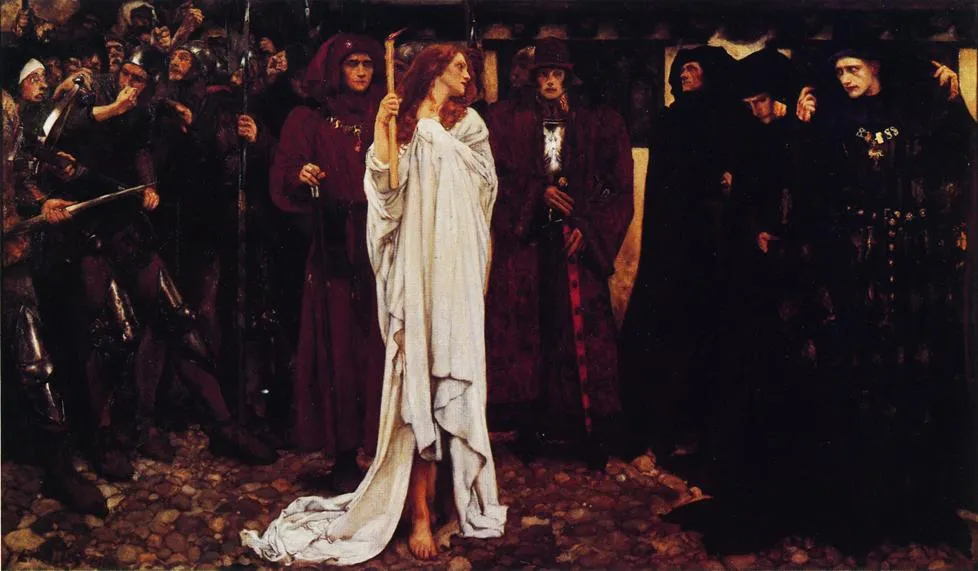 The Penance of Eleanor, Duchess of Gloucester by Edwin Austin Abbey