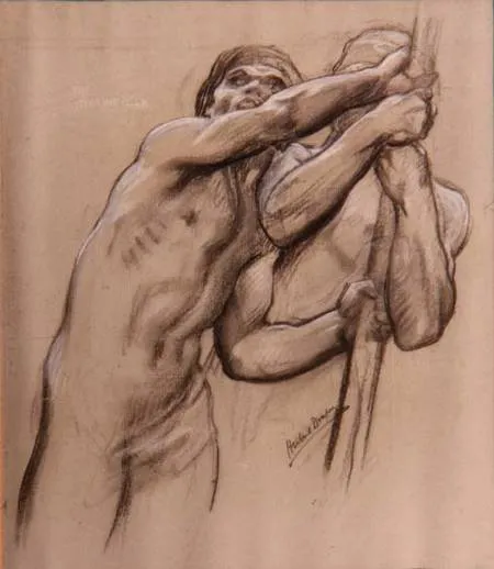 The Steering Oar, study for The Golden Fleece by Herbert James Draper
