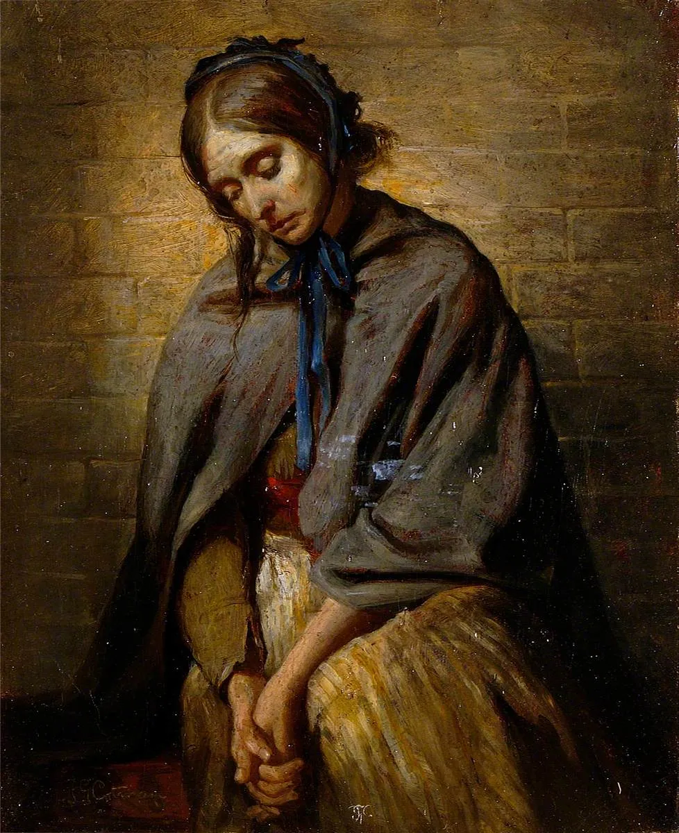The Widow by Frederick George Cotman
