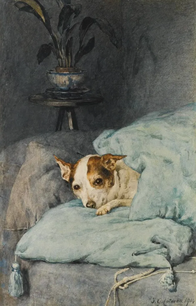 Tucked Up by Frederick George Cotman