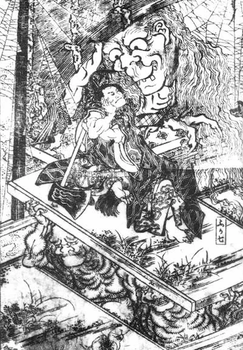 Onmyo Imoseyama by Katsushika Hokusai