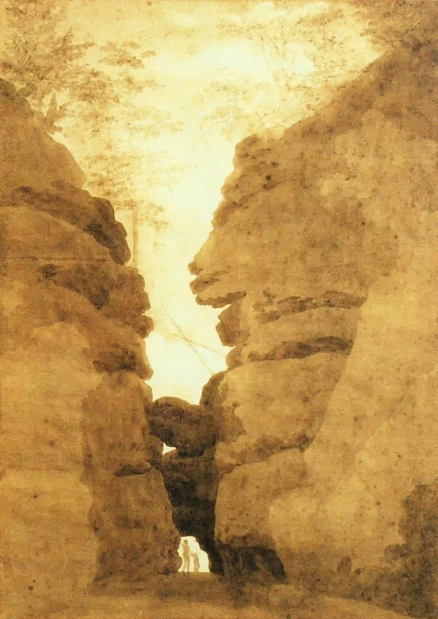Rock arch in the Uttewalder Grund by Caspar David Friedrich