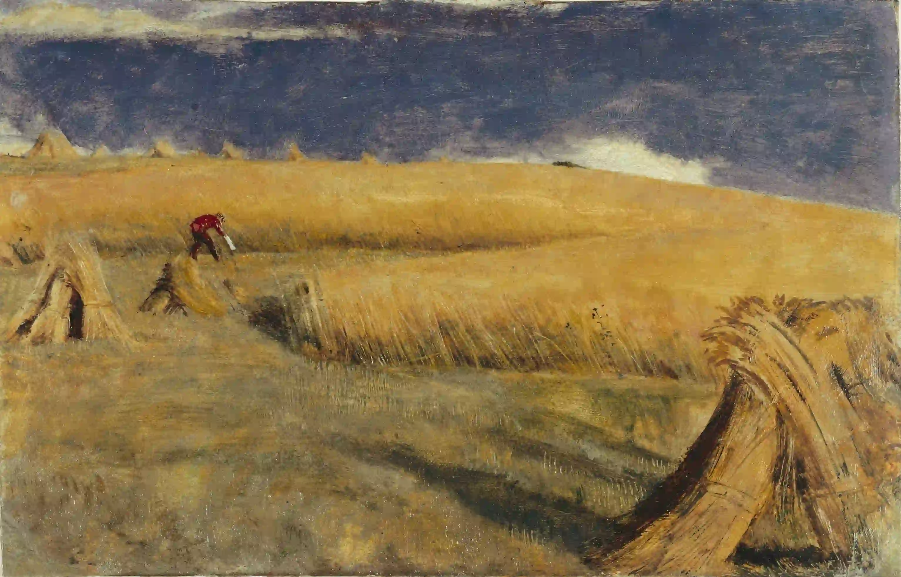 Cornfield at Ewell by William Holman Hunt