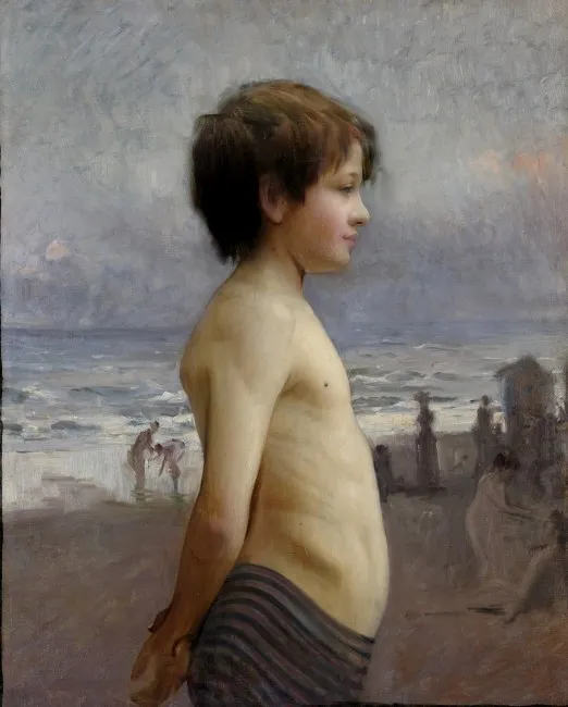 Young boy at the beach