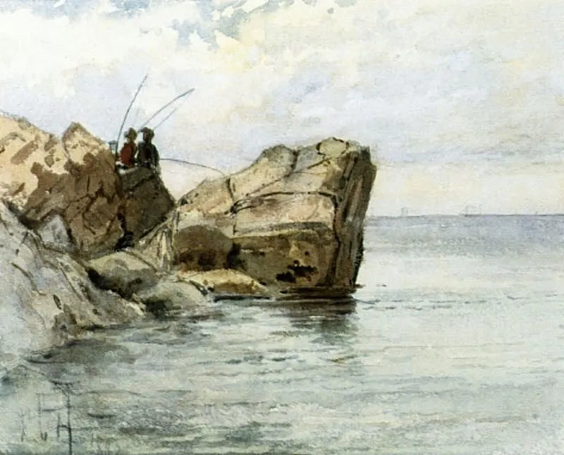 Young Fishermen by Frederick Childe Hassam