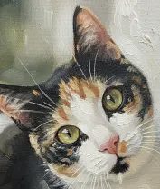 Cats Portraits From Photos GFM Painting