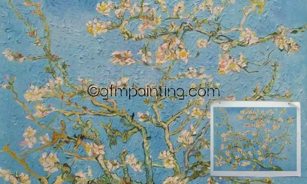 Hand-painted oil painting reproduction Branches with Almond Blossom by Vincent Van Gogh