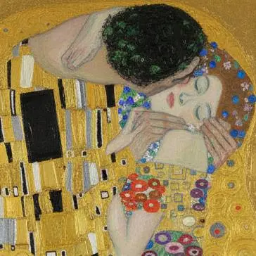 The Tree painting by Gustav Klimt, detailed depiction of a stylized tree with gold accents, Symbolist and Art Nouveau masterpiece