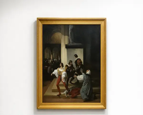 The Lampugnani Conspiracy by Francesco Paolo Hayez Original Oil Painting Reproduction - GFM Painting