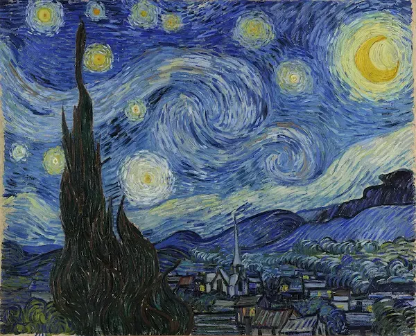 Starry Night by Vincent Van Gogh Original Oil Painting - GFM Painting