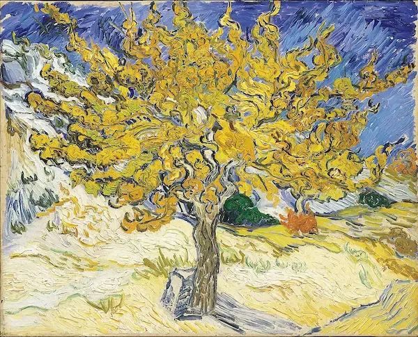 Mulberry Tree by Vincent Van Gogh Original Oil Painting - GFM Painting