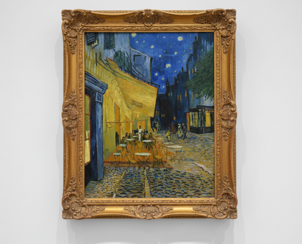 Cafe Terrace on the Place du Forum by Vincent Van Gogh Original Oil Painting Reproduction - GFM Painting