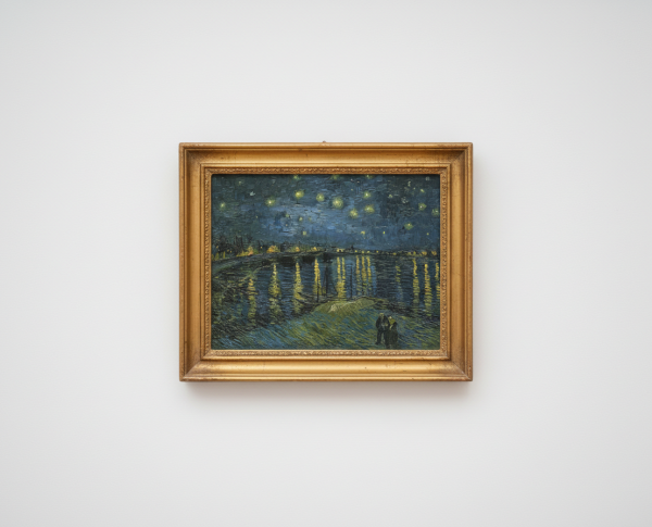 Starry Night Over The Rhone by Vincent Van Gogh Original Oil Painting Reproduction - GFM Painting
