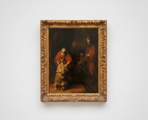 The Return of the Prodigal Son c. 1669 by Rembrandt Van Rijn Original Oil Painting Reproduction - GFM Painting