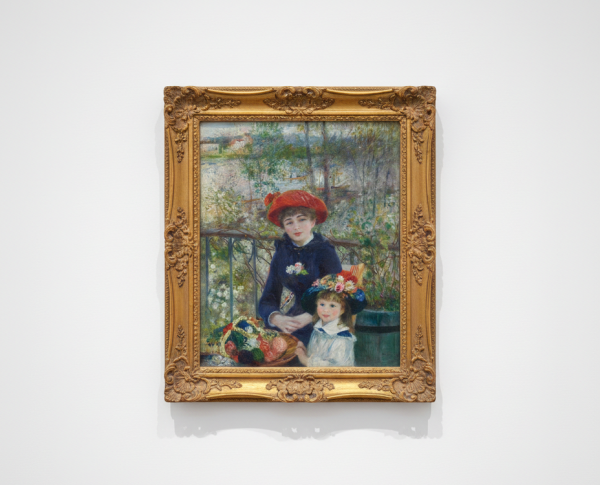 Two Sisters Aka On The Terrace by Pierre Auguste Renoir Original Oil Painting Reproduction - GFM Painting