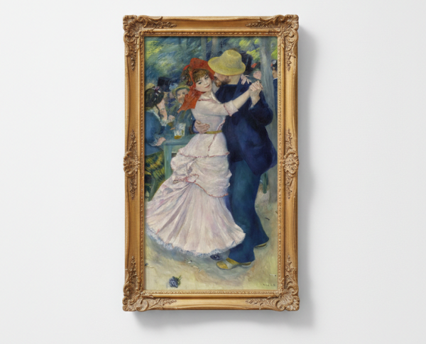 Dance At Bougival by Pierre Auguste Renoir Original Oil Painting Reproduction - GFM Painting