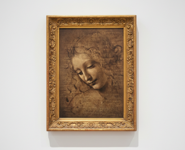 Female head (The Lady of the Dishevelled Hair) (or La Scapigliata) by Leonardo Da Vinci Original Oil Painting Reproduction - GFM Painting