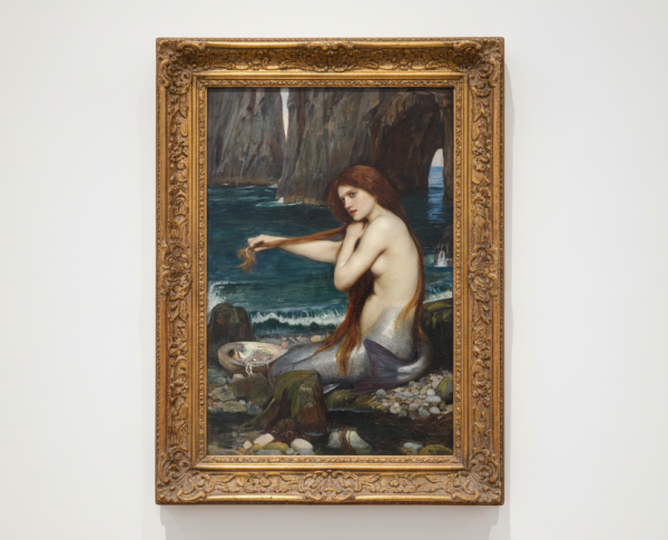 A Mermaid 1900 by John William Waterhouse Original Oil Painting Reproduction - GFM Painting