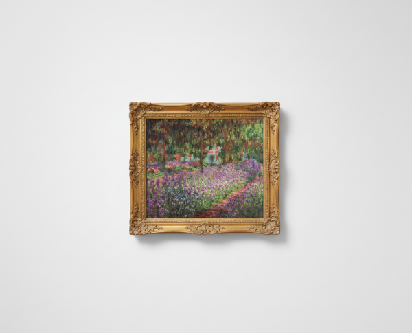 Irises In Monets Garden by Claude Monet Original Oil Painting Reproduction - GFM Painting