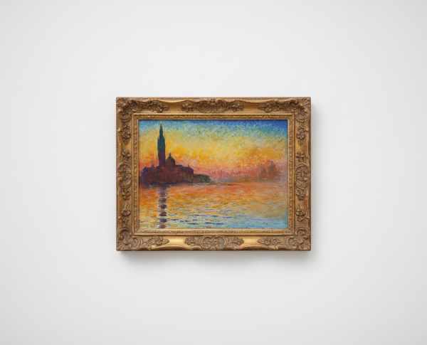 San Giorgio Maggiore At Dusk by Claude Monet Original Oil Painting Reproduction - GFM Painting