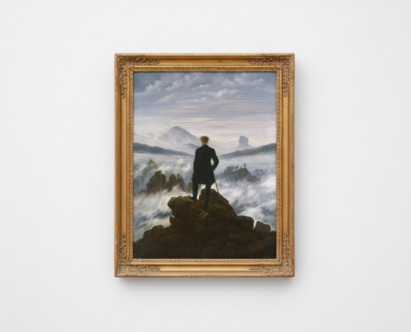 The Wanderer above the Mists 1817-18 by Caspar David Friedrich Original Oil Painting Reproduction - GFM Painting