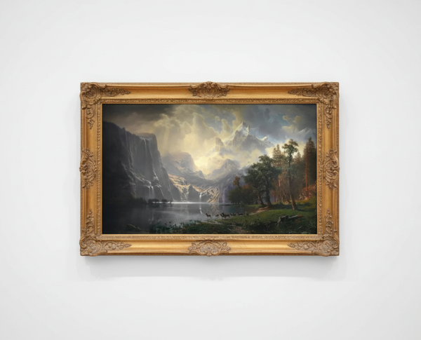 Among The Sierra Nevada Mountains California by Albert Bierstadt Original Oil Painting Reproduction - GFM Painting