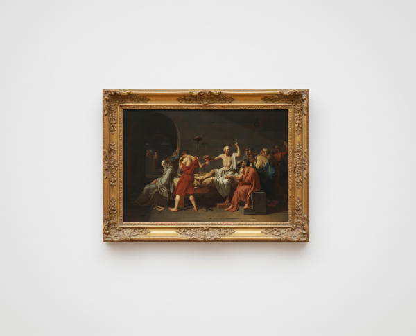 The Death of Socrates by Jacques Louis David Original Oil Painting Reproduction - GFM Painting