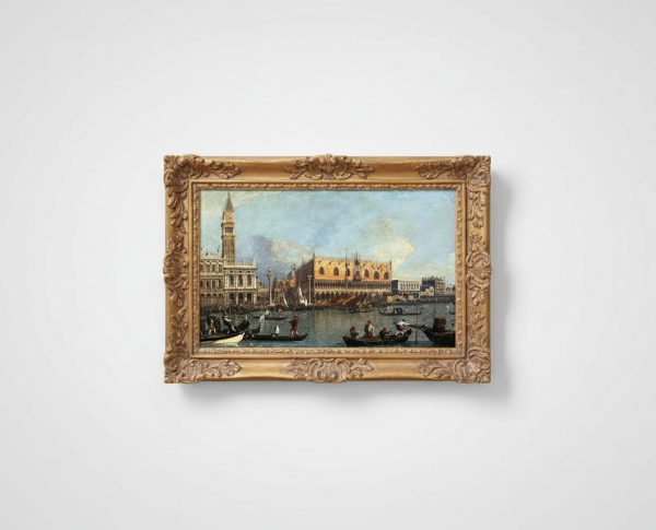 Ducal Palace, Venice, c.1755 by Giovanni Antonio Canal (Canaletto) Original Oil Painting Reproduction - GFM Painting