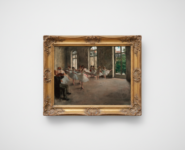 Ballet Rehearsal, 1873 by Edgar Degas Original Oil Painting Reproduction - GFM Painting