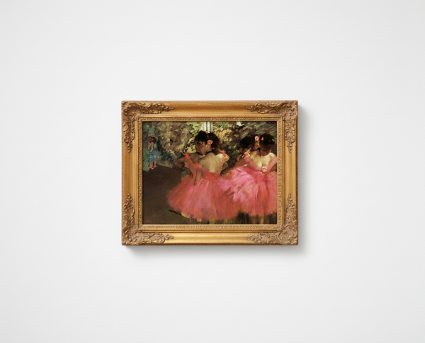 Dancers In Pink by Edgar Degas Original Oil Painting Reproduction - GFM Painting