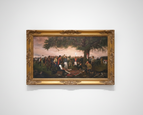 Surrender At Santa Anna by William Henry Huddle Original Oil Painting Reproduction - GFM Painting