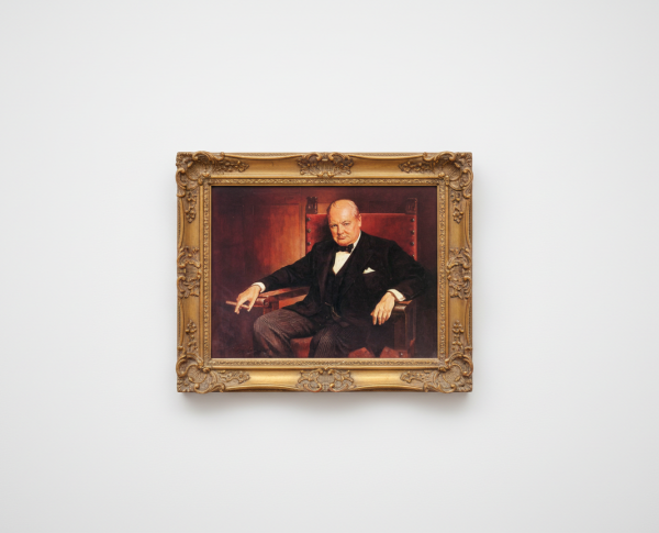 Sir Winston Churchill by Arthur Pan Original Oil Painting Reproduction - GFM Painting